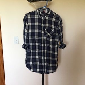 H&M BLUE FLANNEL